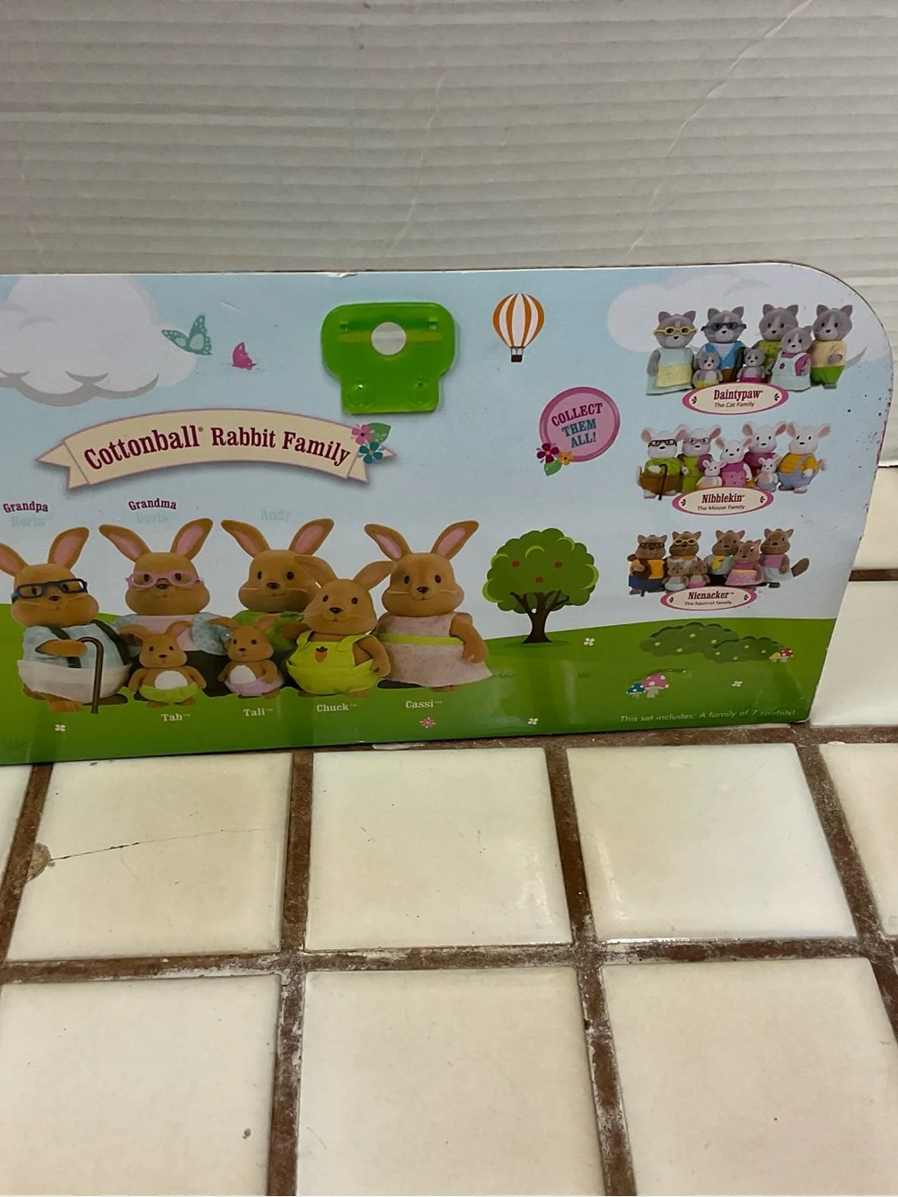 Cottonball Rabbit Family Plush Playset - Brown